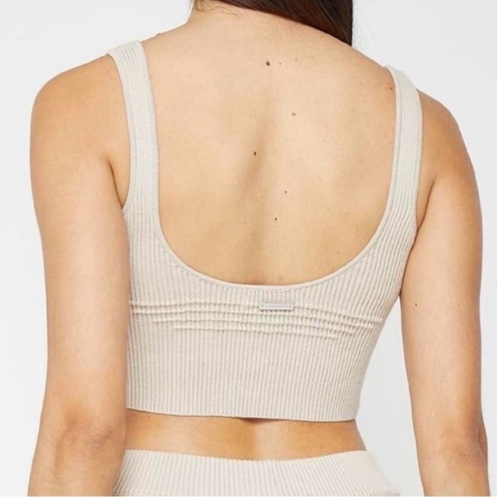 Maniere de voir tan ribbed crop top bralette size XS - Picture 3 of 7